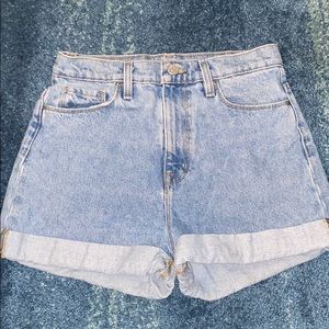 High Waisted Denim Shorts